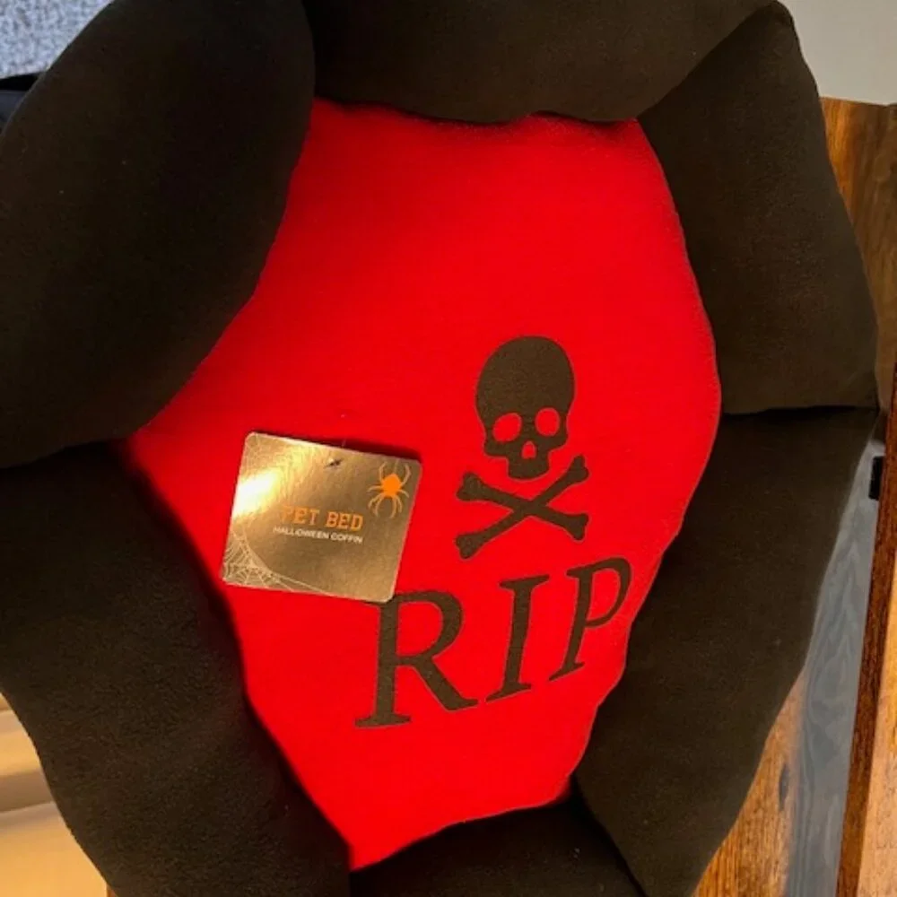 Pet Bed Coffin Halloween